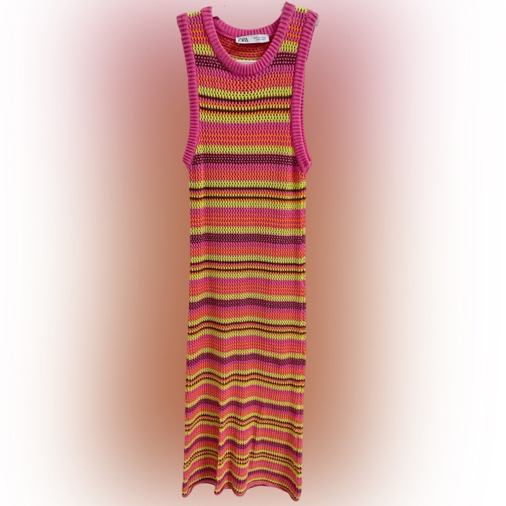 ZARA Knit colorful dress